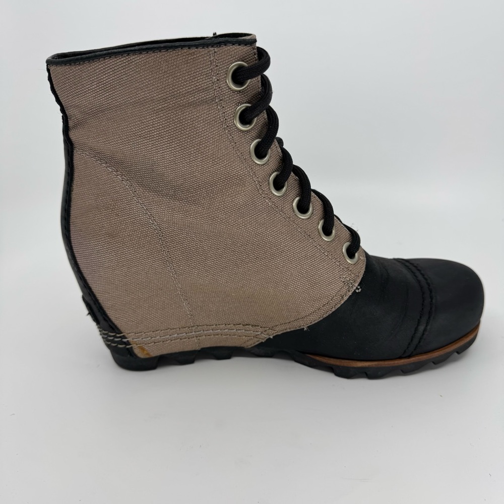 Sorel Joan of Arctic Wedge II PDX Waterproof Lace Up Leather Ankle Boots SZ 8.5 - Picture 5 of 12